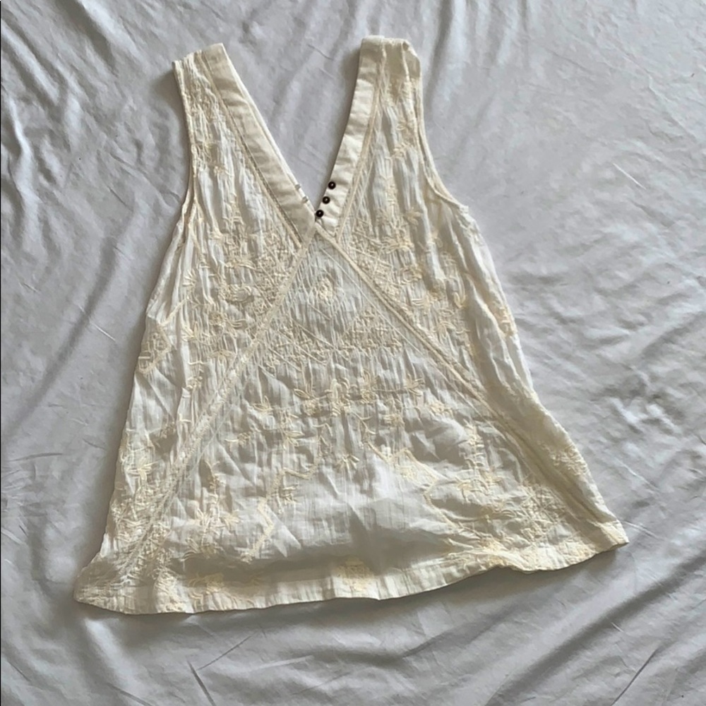 Free people cream top